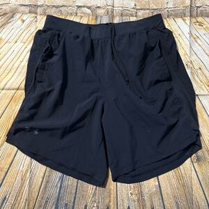 Under Armour Fitted Black Brief Lined Athletic Running Shorts